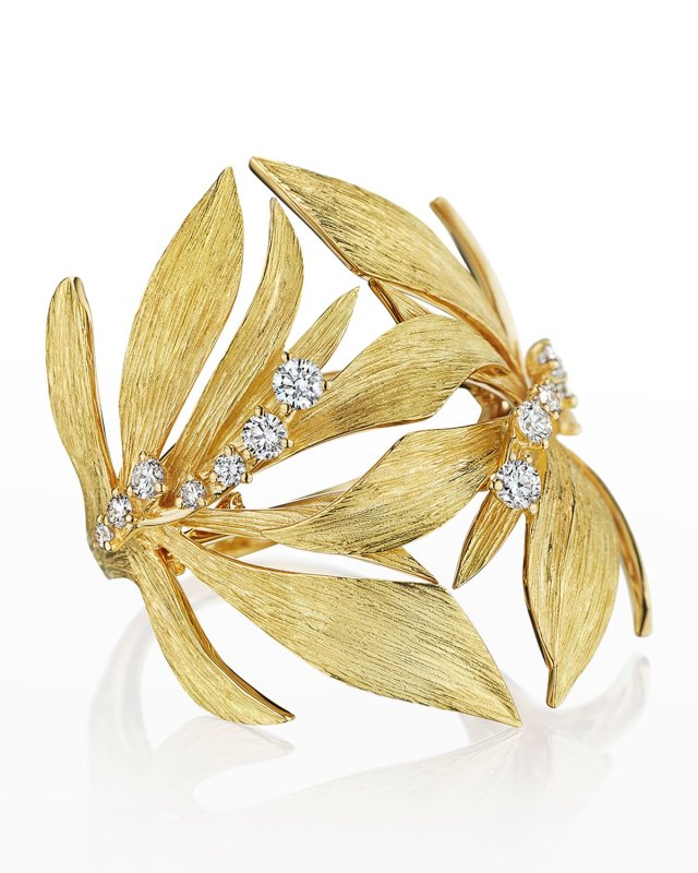 18K Bahia Yellow Gold Ring with VS/GH Diamonds